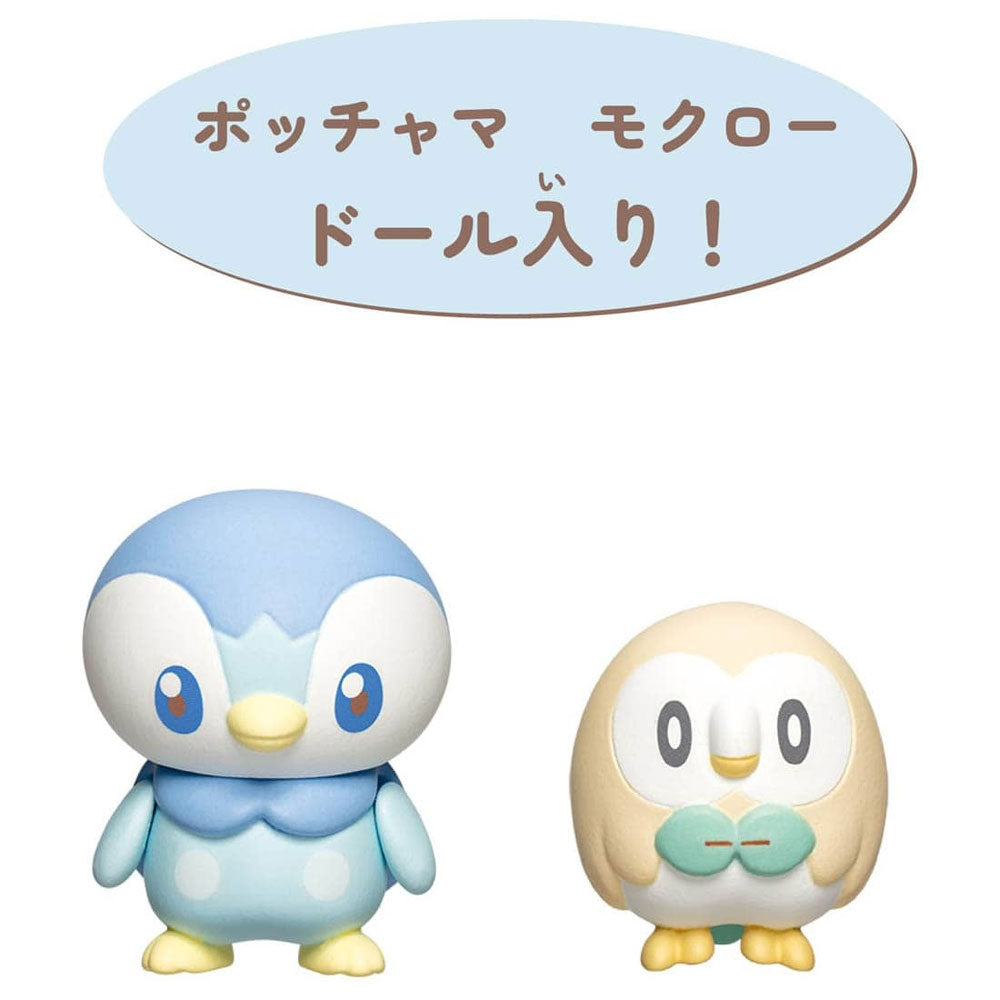 POKEMON POKE PEACE HOUSE BATHROOM PIPLUP AND ROWLET | TAKARA TOMY POKEMON POKE PEACE HOUSE BATHROOM PIPLUP AND ROWLET | TAKARA TOMY